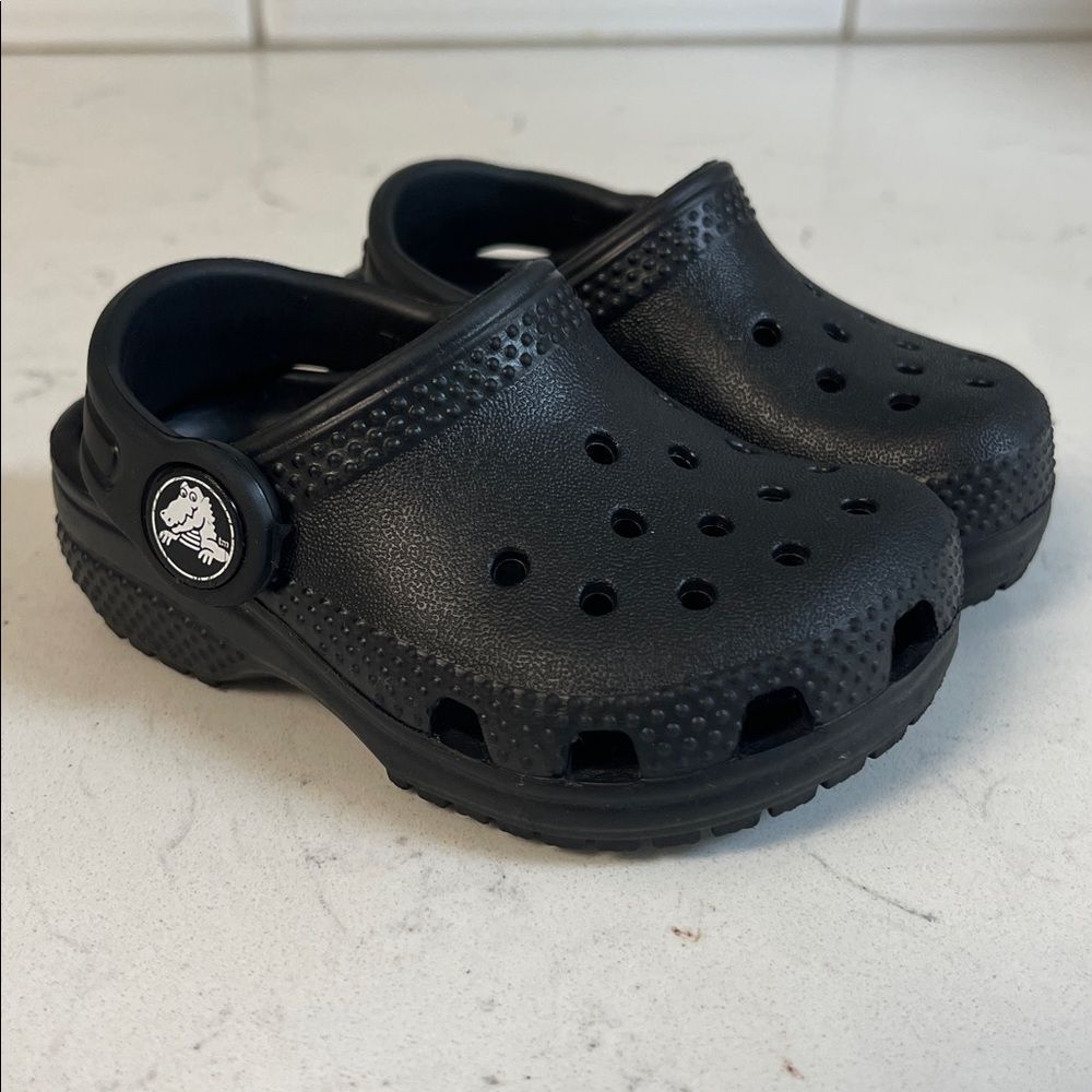 Crocs Toddler Classic Clog 206990 Black Size 4 Worn 2-3 Times - Picture 10 of 17